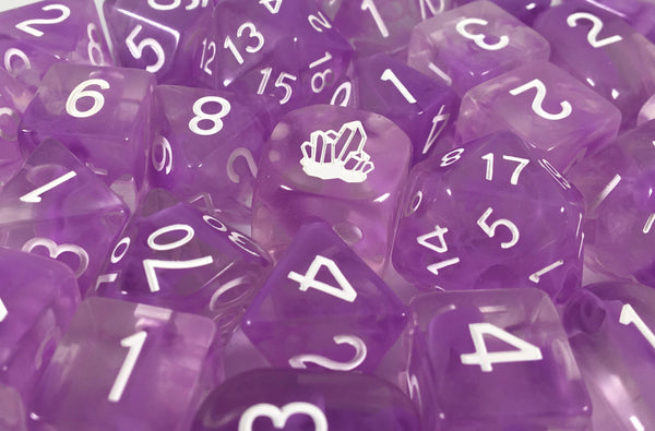 Dice Diffusion Amethyst - Sets  Singles Set of 7 w/ Arch'd4 in box
