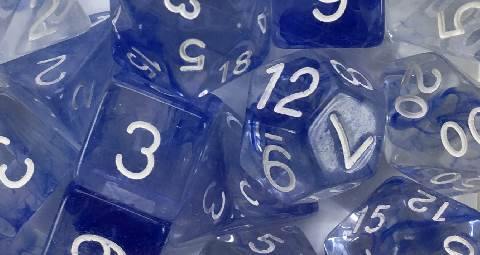 Dice Diffusion Sapphire - Sets  Singles Set of 7 w/ Arch'd4 in box