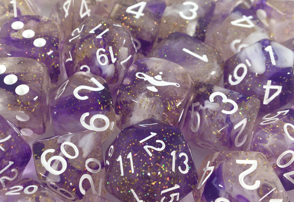 Dice Diffusion Djinnis Wish - Sets  Singles Set of 7 w/ Arch'd4  all numbers