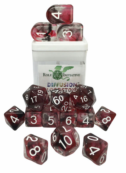 Diffusion Bloodstone Set of 15 dice