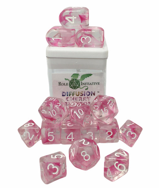 Diffusion Cherry Blossom Set of 15 dice