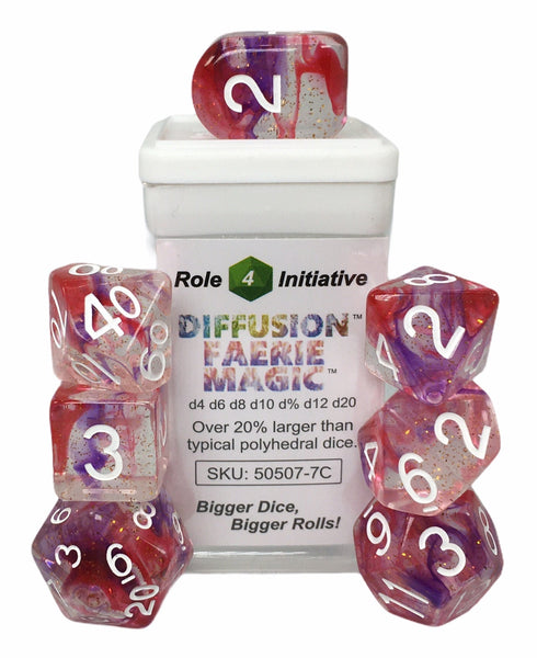 Diffusion Faerie Magic Set of 7 dice