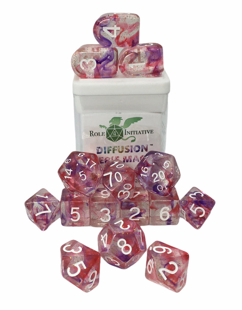 Diffusion Faerie Magic Set of 15 dice