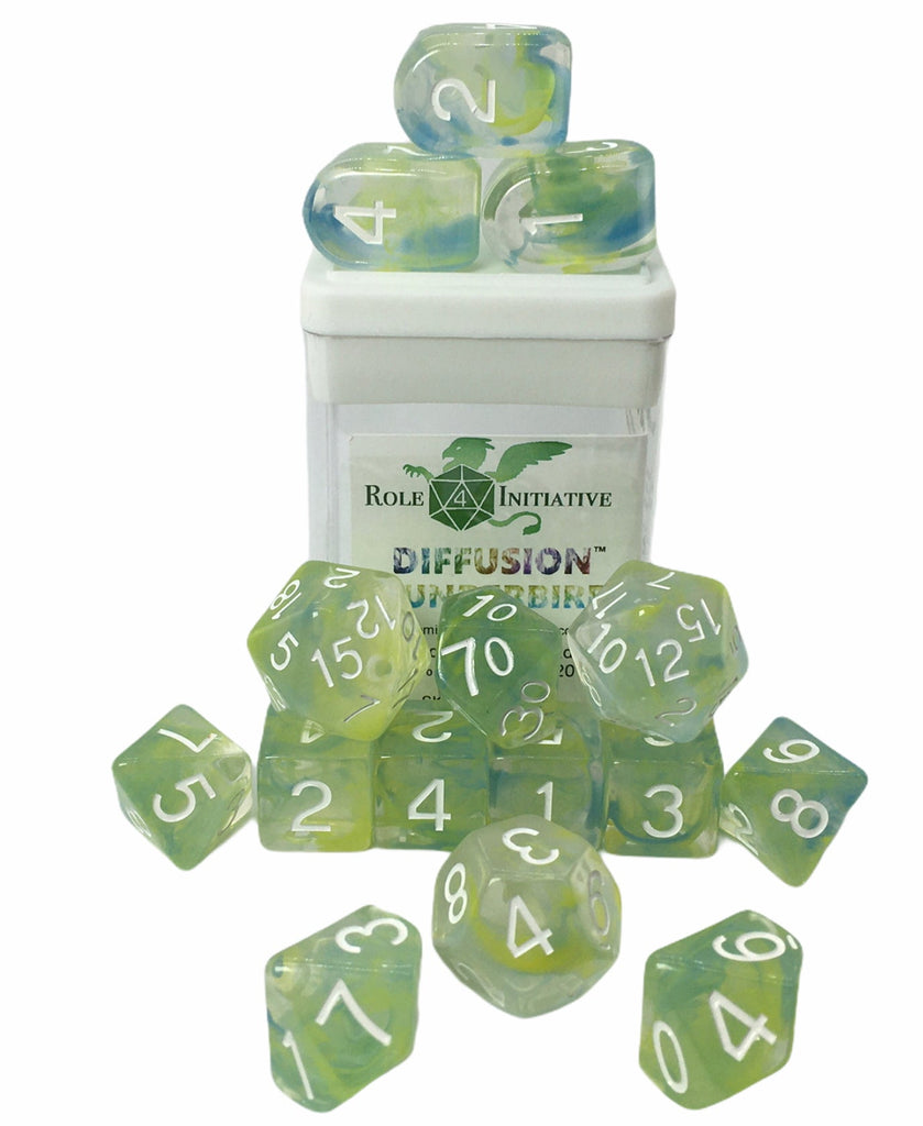 Diffusion Thunderbird Set of 15 dice