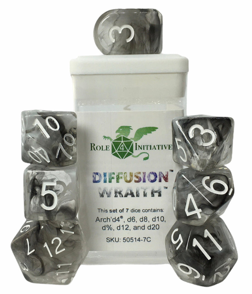 Diffusion Wraith Set of 7 dice