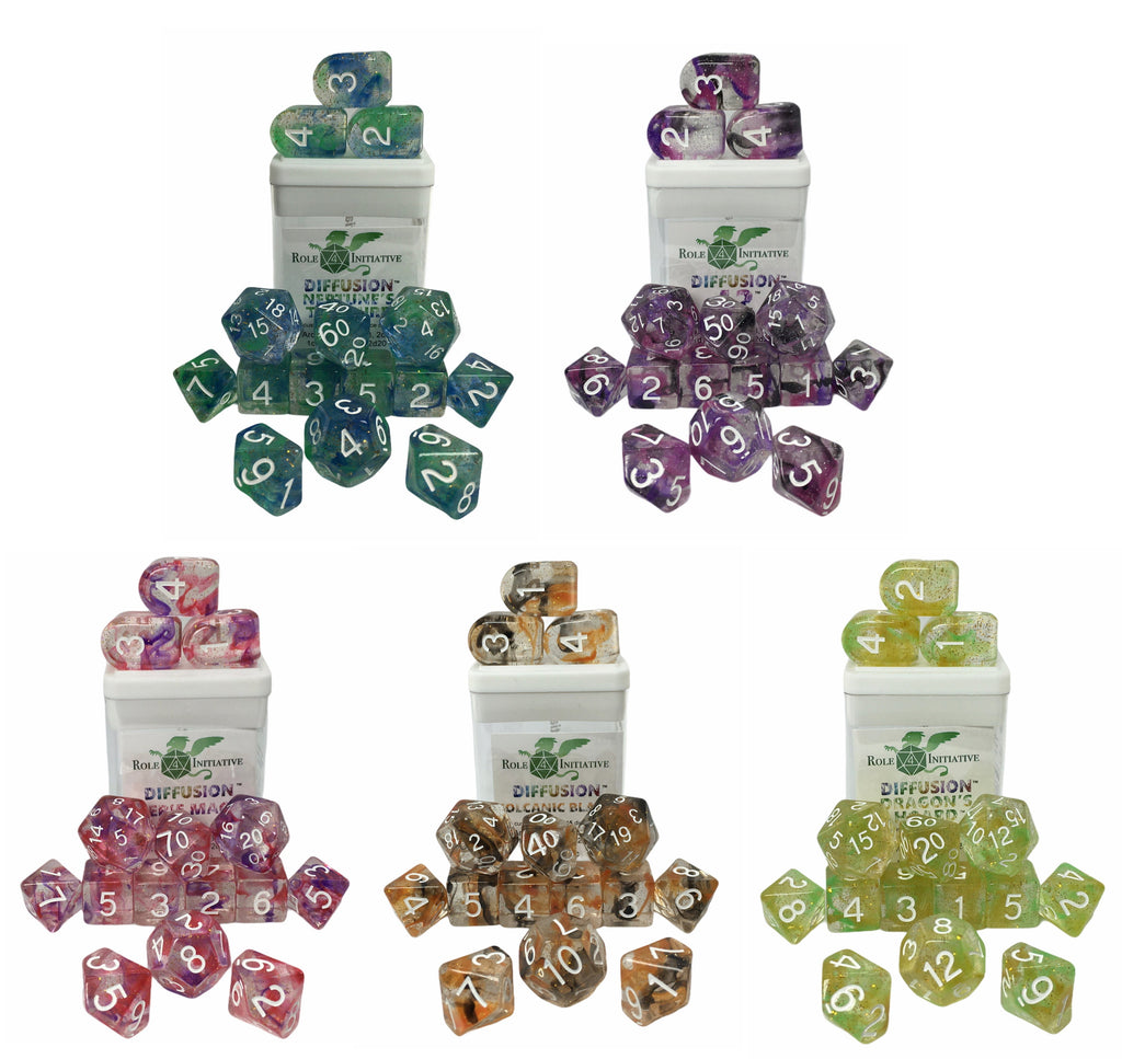 Diffusion Set of 15 dice