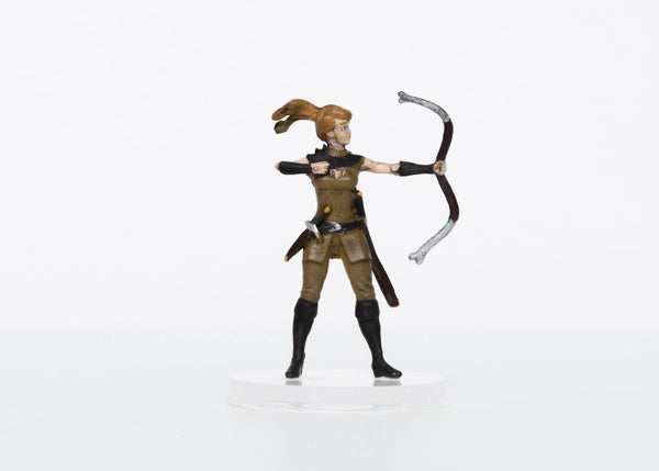 Female Human Archer - 28mm Plastic Mini - Role 4 Initiative 