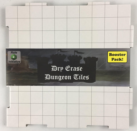 Dice Dry-Erase Dungeon Tiles, White, Booster Pack Default Title