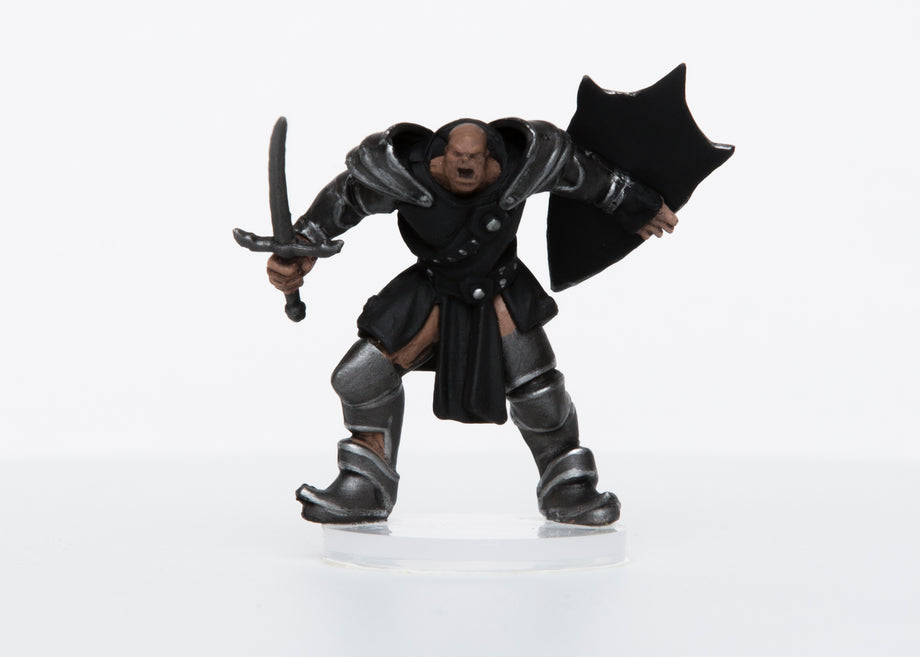 Role 4 Initiative Male Orc Paladin Miniature - Painted D&D Pathfinder RPG Figure - View #6